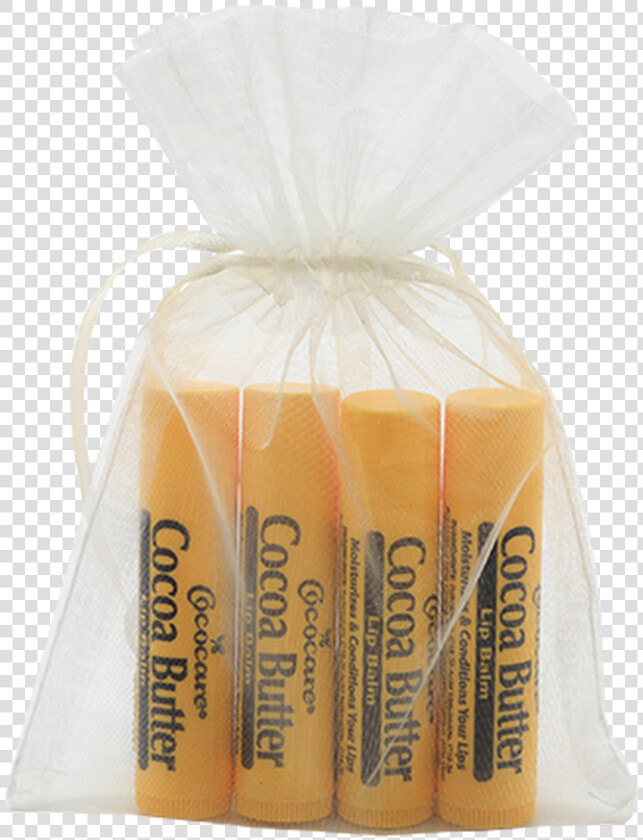 Cocoa Butter Lip Balm 4 Piece Gift Bag  HD Png DownloadTransparent PNG