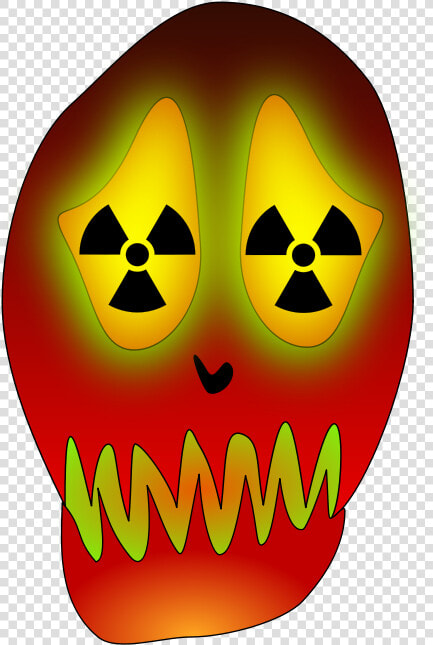 Skull And Nuclear Warning   Radiation Symbol  HD Png DownloadTransparent PNG