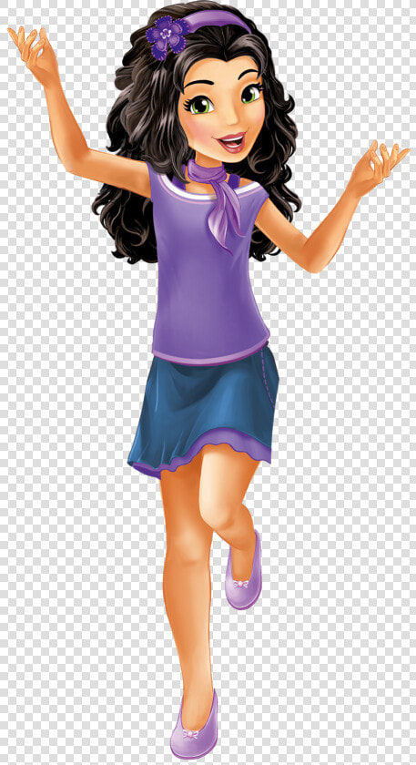 Emma Jumping   Cartoon Lego Friends Emma  HD Png DownloadTransparent PNG