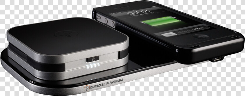 Duracell Powermat Shown With A Backup Battery On The   Duracell Powermat  HD Png DownloadTransparent PNG