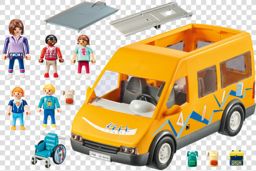 Playmobil 9419   School Bus   Back   Bus Playmobil  HD Png DownloadTransparent PNG