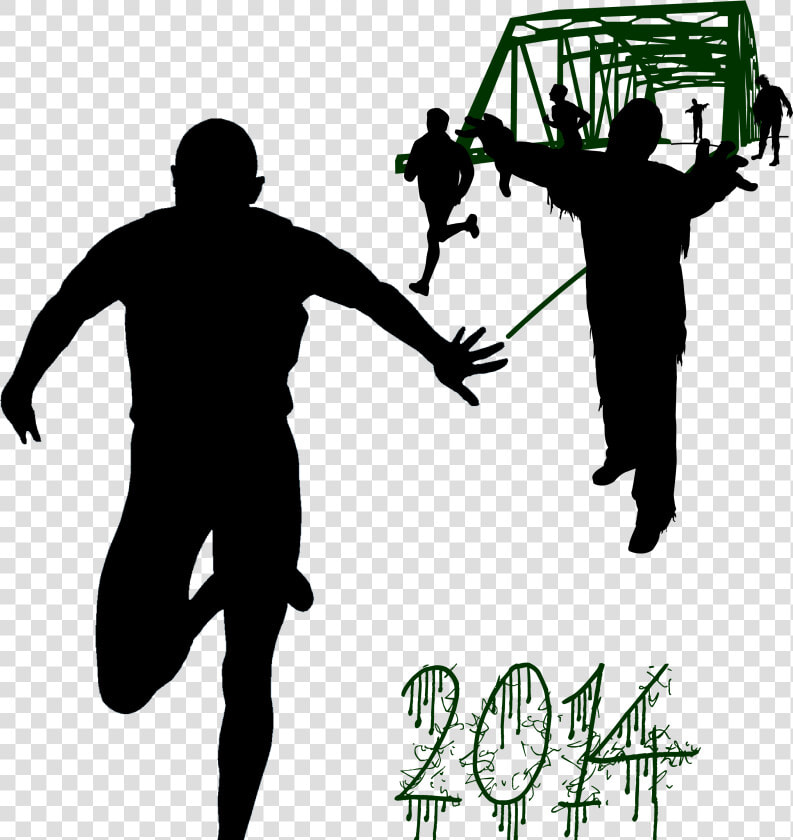 Transparent Zombie Silhouette Png   Run Foz Run 2019  Png DownloadTransparent PNG