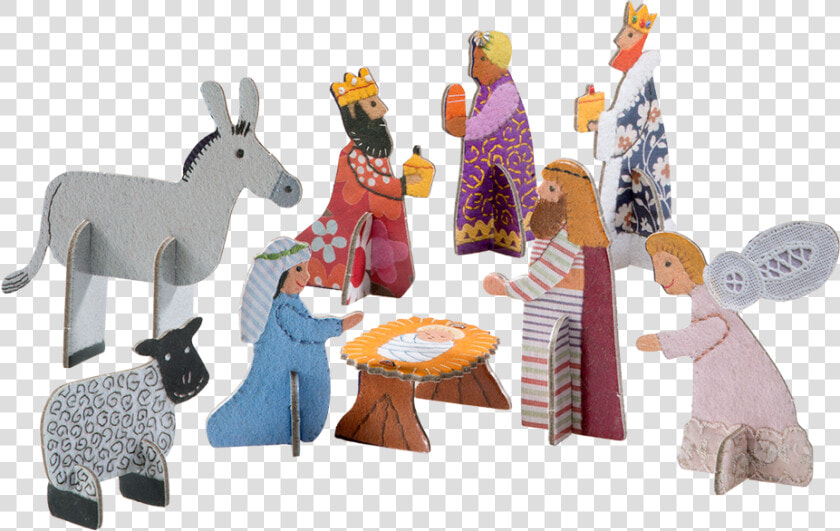 Craft Donkey Nativity Scene   Png Download   Donkey  Transparent PngTransparent PNG