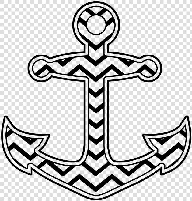 Anchor  Chevron  Cut File   Anchor With Black Chevron  HD Png DownloadTransparent PNG