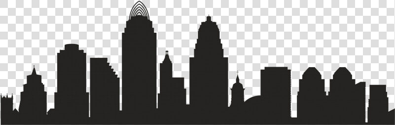 Cincinnati Skyline Silhouette Royalty free   Silhouette Cincinnati Skyline  HD Png DownloadTransparent PNG