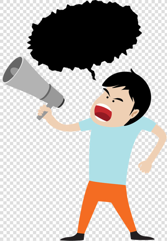 Transparent Megaphone Clipart   Shouting Clipart Png  Png DownloadTransparent PNG