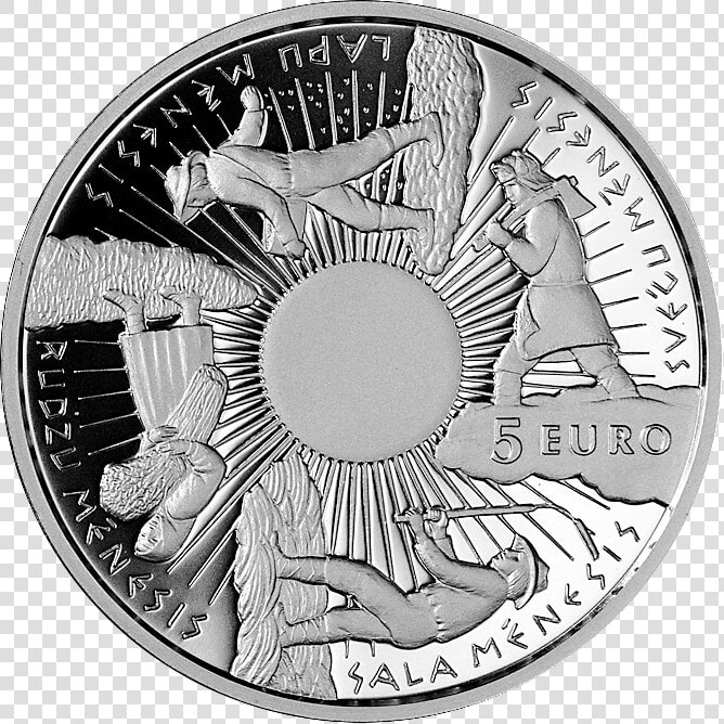 Lv 2014 5euro Seasons A   5 Euro Coin Of The Seasons  HD Png DownloadTransparent PNG