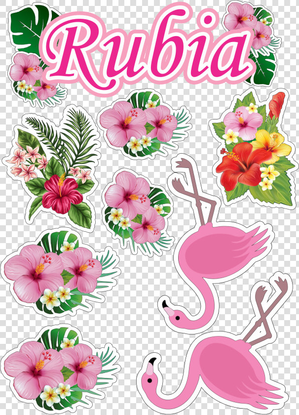 Topo De Bolo   Topper Do Flamingo Para Imprimir  HD Png DownloadTransparent PNG