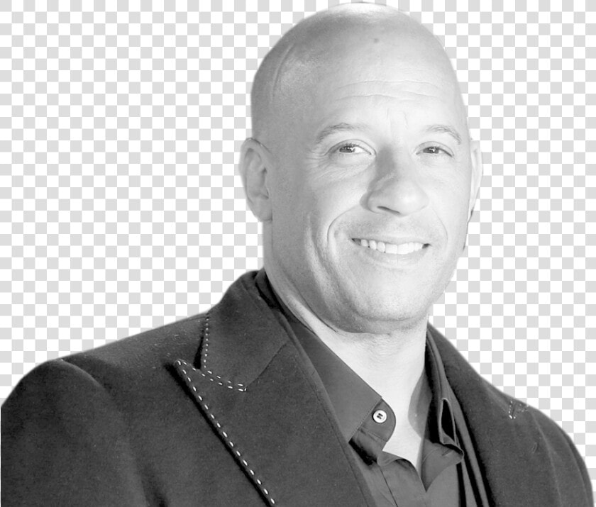 Vin Diesel   Art Vin Diesel Black And White  HD Png DownloadTransparent PNG