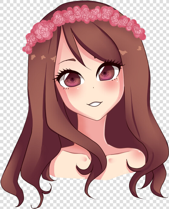 By Bunnymuni On Deviantart   Anime Girl With Flower Crown Png  Transparent PngTransparent PNG