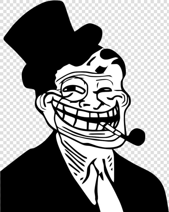 Profil Bild Und Signatur   Troll Face Top Hat  HD Png DownloadTransparent PNG