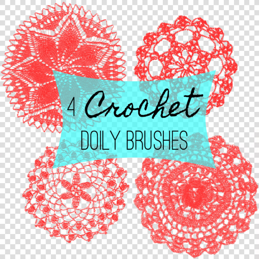 4 Crochet Doily Photoshop Brushes   Paper Rosette Clip Art  HD Png DownloadTransparent PNG