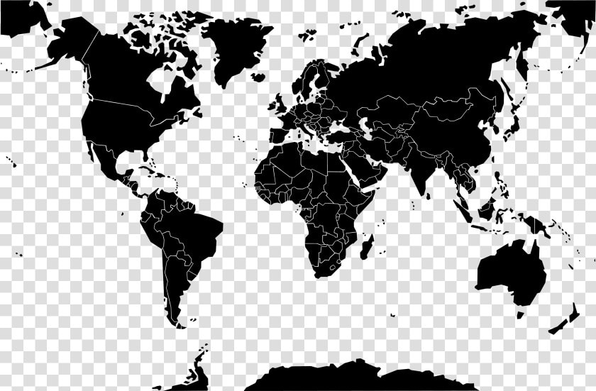 World Map Vector Png   World Map Vector Borders  Transparent PngTransparent PNG