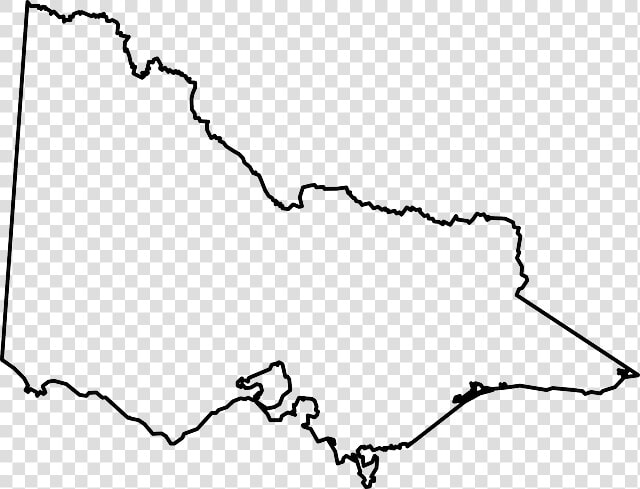 Australia  Victoria  Black  Geography  Outline  Map   Map Of Victoria Outline  HD Png DownloadTransparent PNG