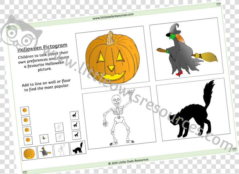 Halloween Pictogram   Cartoon  HD Png DownloadTransparent PNG