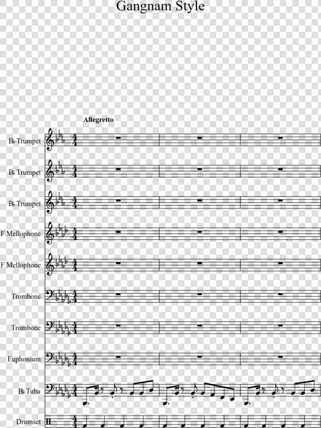 Gangnam Style  Good Arrangement   Sheet Music  HD Png DownloadTransparent PNG