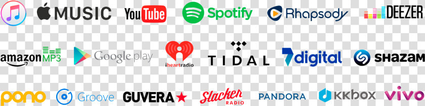 Music On All Platforms   Png Download   Online Music Stores Logos  Transparent PngTransparent PNG