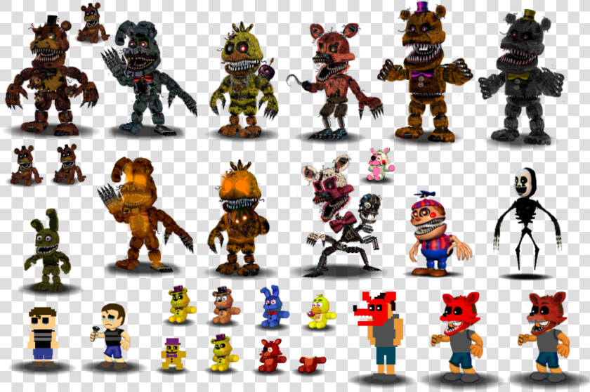 Transparent Nightmare Foxy Png   Fnaf World Fnaf 4  Png DownloadTransparent PNG