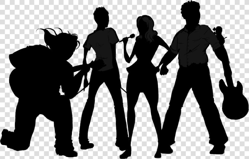 Band plays   Band Silhouette Transparent  HD Png DownloadTransparent PNG