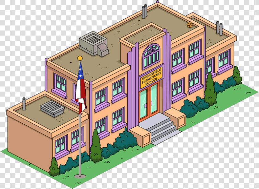 Elementary School Png   Simpsons Tapped Out  Transparent PngTransparent PNG