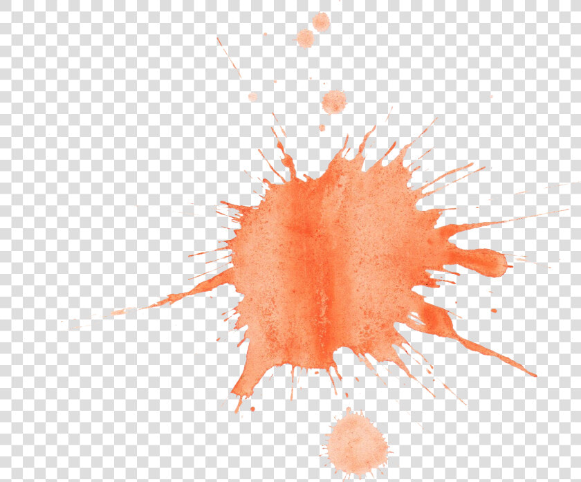 Transparent Watercolor Flamingo Clipart   Orange Watercolor Splash Bg Png  Png DownloadTransparent PNG