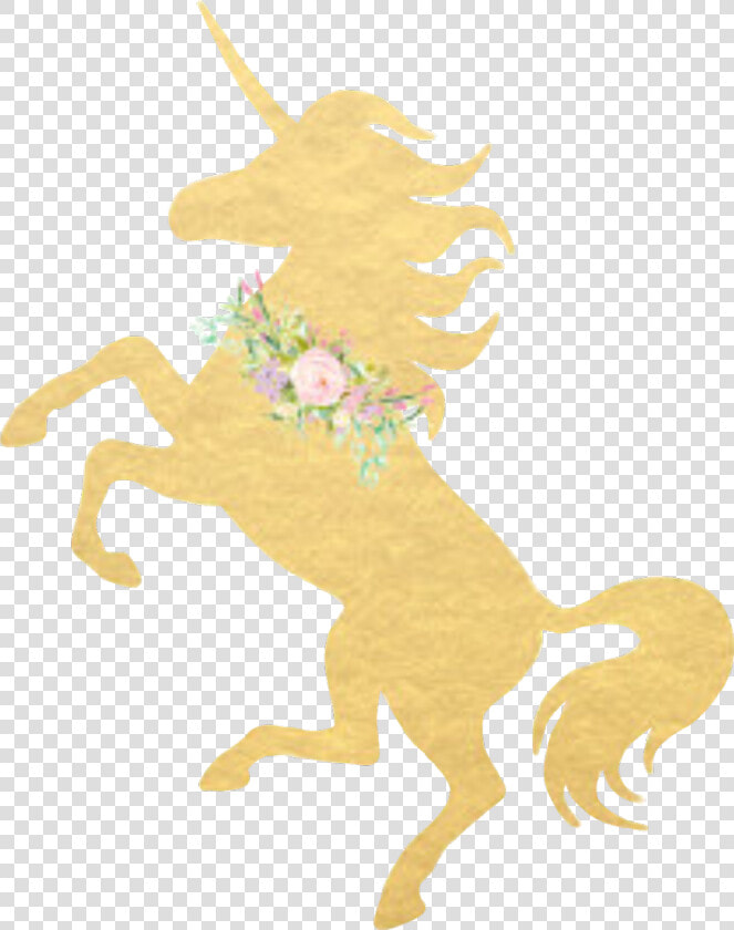  gold goldfoil  unicorn  unicornio  corona  unicorncrown   Unicorn Silhouette White  HD Png DownloadTransparent PNG