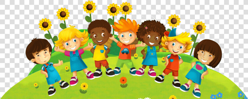 Friendly Clipart Play School Kid   Murals For Preschool Walls  HD Png DownloadTransparent PNG