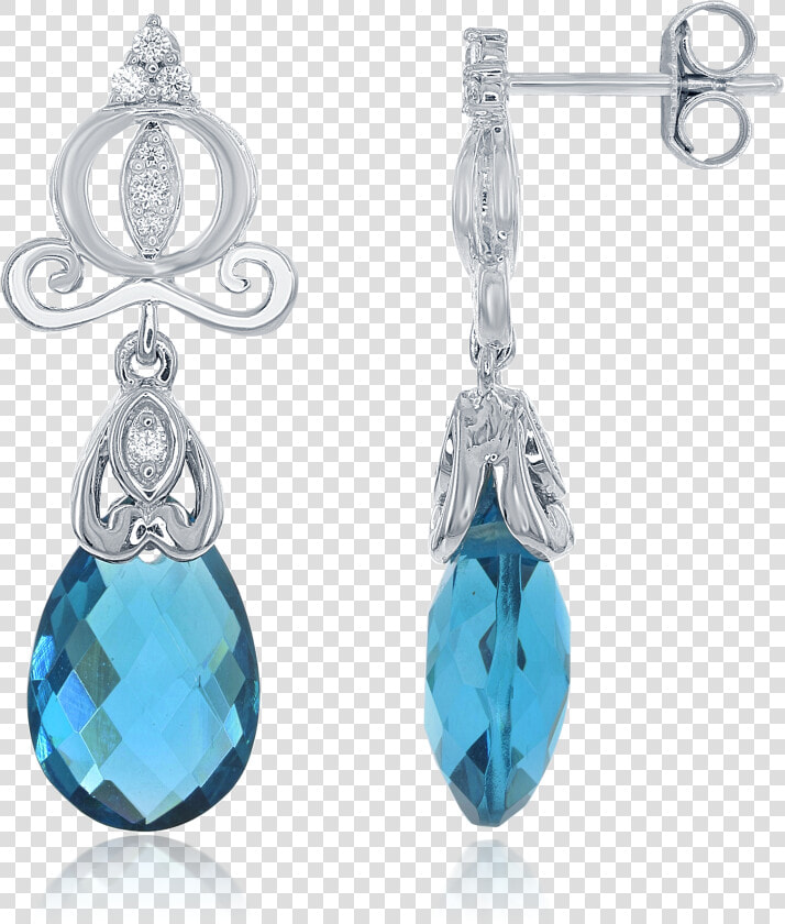 Enchanted Disney S Cinderella 14kt White Gold Diamond   Transparent Background Earring Png  Png DownloadTransparent PNG