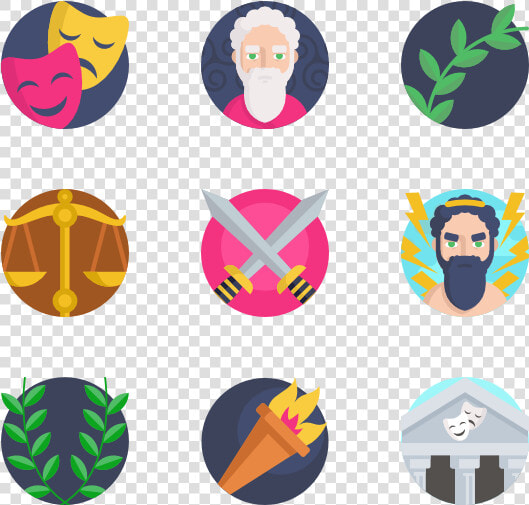 Ancient Greece Png   Culture Flat Icon  Transparent PngTransparent PNG