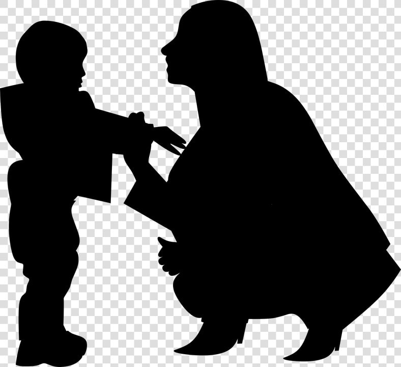 Silhouette  Mothers Day  Woman  Mother With Baby  Mom   Silhouette Mom And Son Transparent Background  HD Png DownloadTransparent PNG