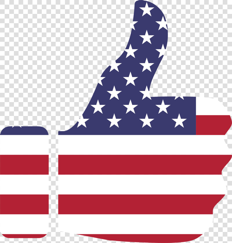 Flag Of The United States line united States   American Flag Thumbs Up  HD Png DownloadTransparent PNG