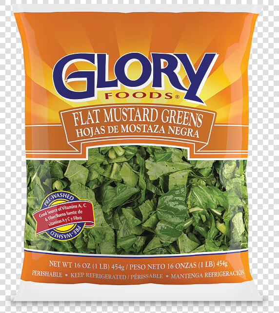 Fresh Flat Mustard Greens   Turnip Greens In Bag  HD Png DownloadTransparent PNG