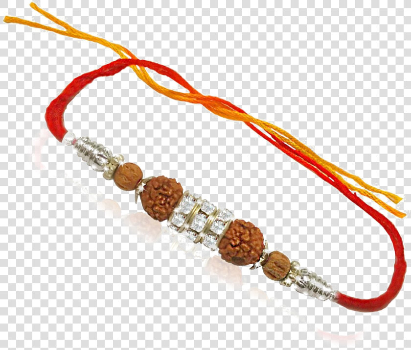 Transparent Raksha Bandhan Png   Rudraksha Rakhi Design  Png DownloadTransparent PNG