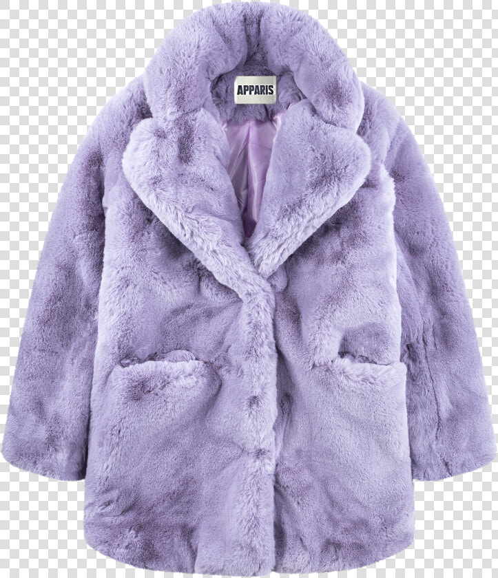 Sophie Lavender Faux Fur Coat  HD Png DownloadTransparent PNG