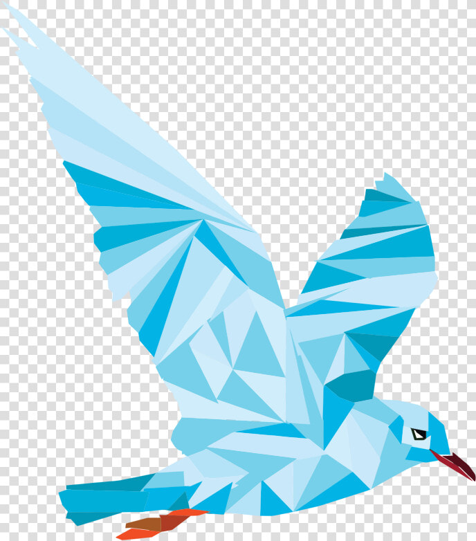 Low Poly Blue Bird   Pigeons And Doves  HD Png DownloadTransparent PNG