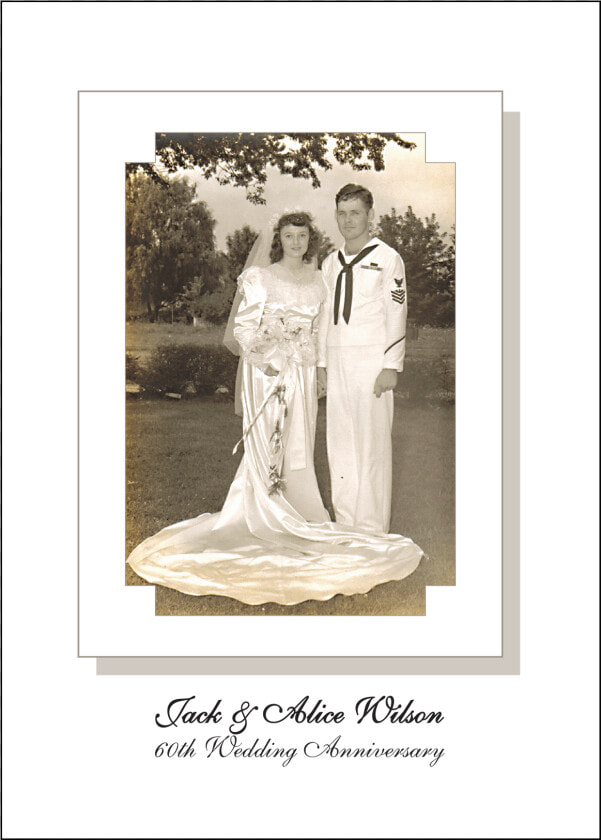 60th Wedding Anniversary Party Invitation With Photo   60th Wedding Anniversary Invitations  HD Png DownloadTransparent PNG