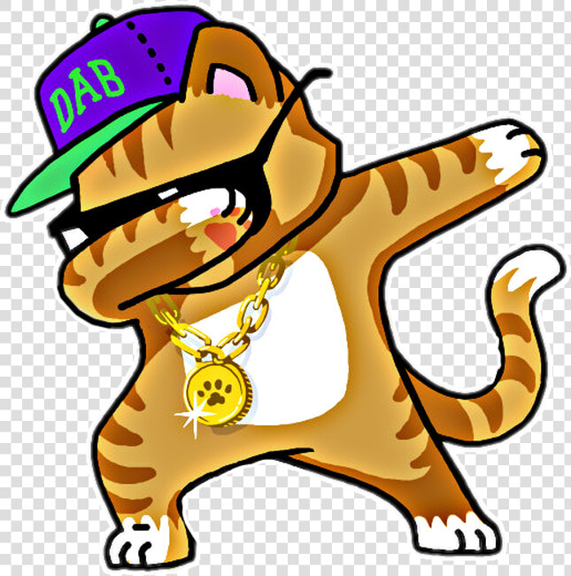 Cool Cat Dab   Dabbing Cat  HD Png DownloadTransparent PNG