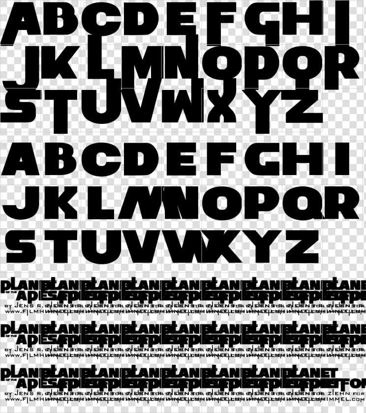 Planet Of Apes Font  HD Png DownloadTransparent PNG