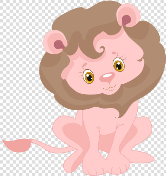 Sublimation Transfer Pink Jungle Animal Lion Design   Baby Animal Theme Baby Shower  HD Png DownloadTransparent PNG