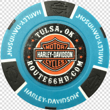 Route 66 Harley davidson® Throttle Poker Chip   Label  HD Png DownloadTransparent PNG