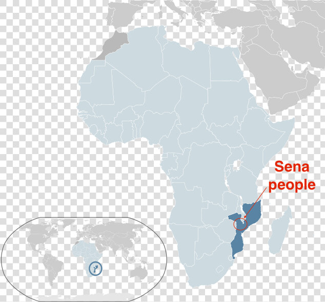 Sena People Geographical Distribution In Mozambique   Sena People Mozambique  HD Png DownloadTransparent PNG