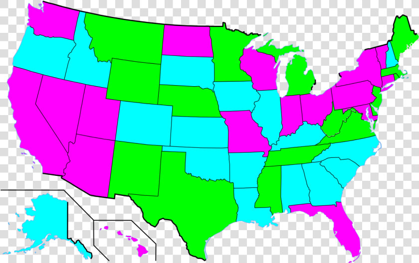 Us Governors Map 2008  HD Png DownloadTransparent PNG