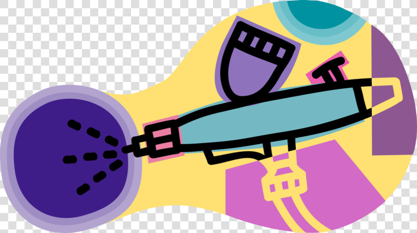 Vector Illustration Of Airbrush Air operated Venturi  HD Png DownloadTransparent PNG