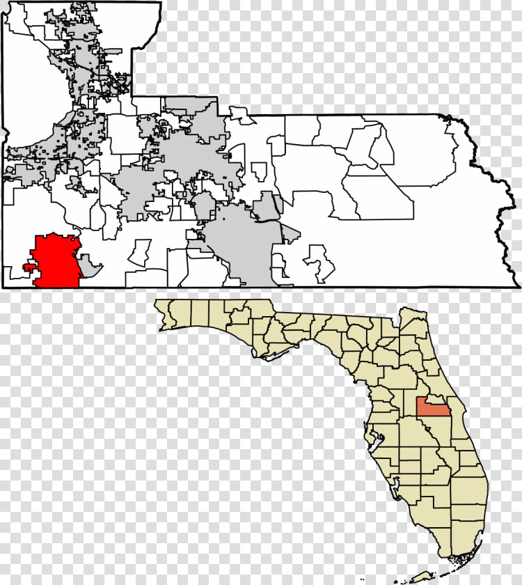 Orange County Fl Municipality Map  HD Png DownloadTransparent PNG