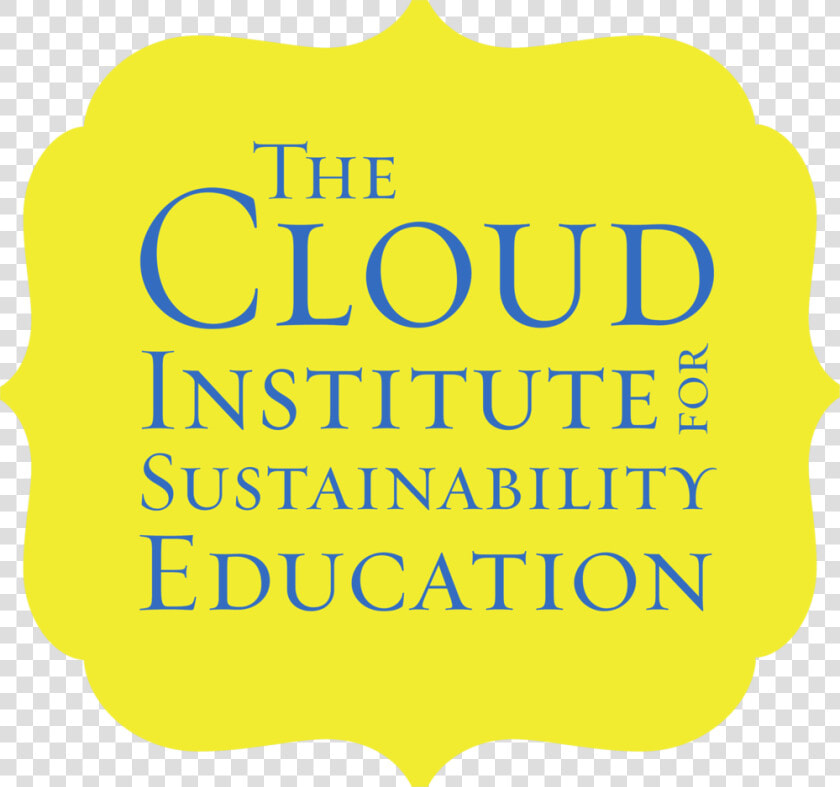 Transparent Thinking Cloud Png   Cloud Institute For Sustainability Education  Png DownloadTransparent PNG