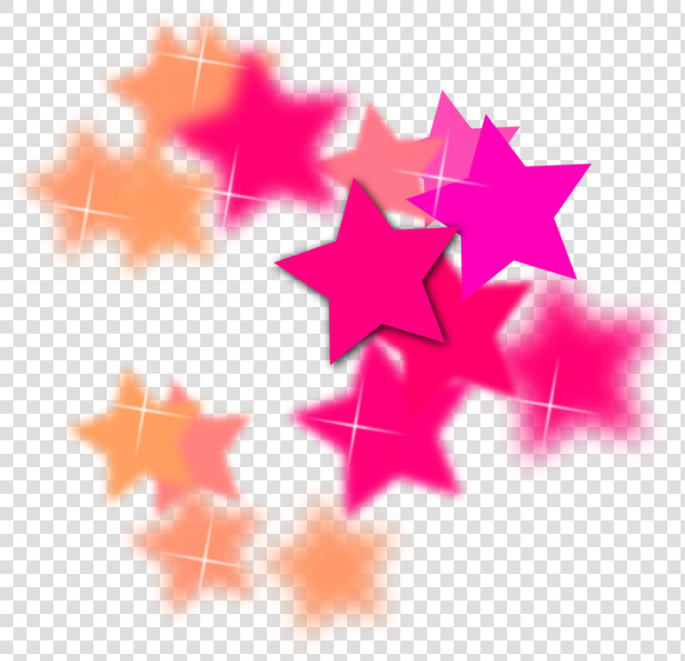 Pink leaf petal   Stars Design  HD Png DownloadTransparent PNG