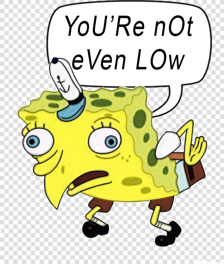 Image Of Mocking Spongebob Slap   Meme Stickers  HD Png DownloadTransparent PNG