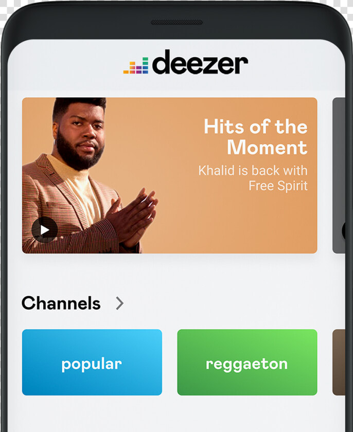 Deezer Mobile App Home  HD Png DownloadTransparent PNG