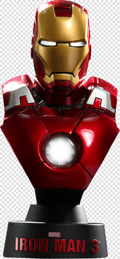 Marvel Iron Man Mark V Iron Man Chest Piece Png   Hot Toys Iron Man Bust Mark 7  Transparent PngTransparent PNG