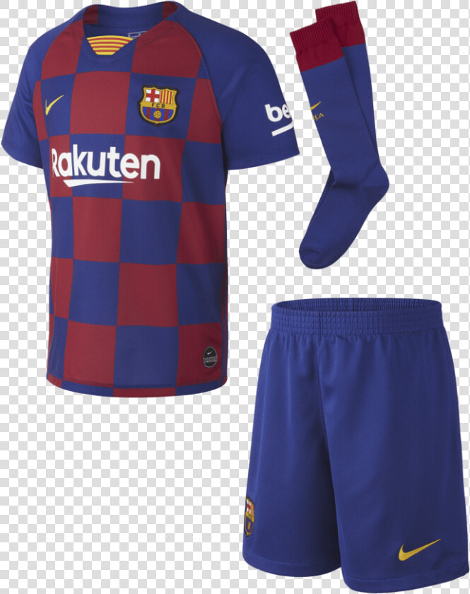 Barcelona 19 20 Camiseta De La 1ª Equipación Niños   Barcelona Home Kit 19 20  HD Png DownloadTransparent PNG